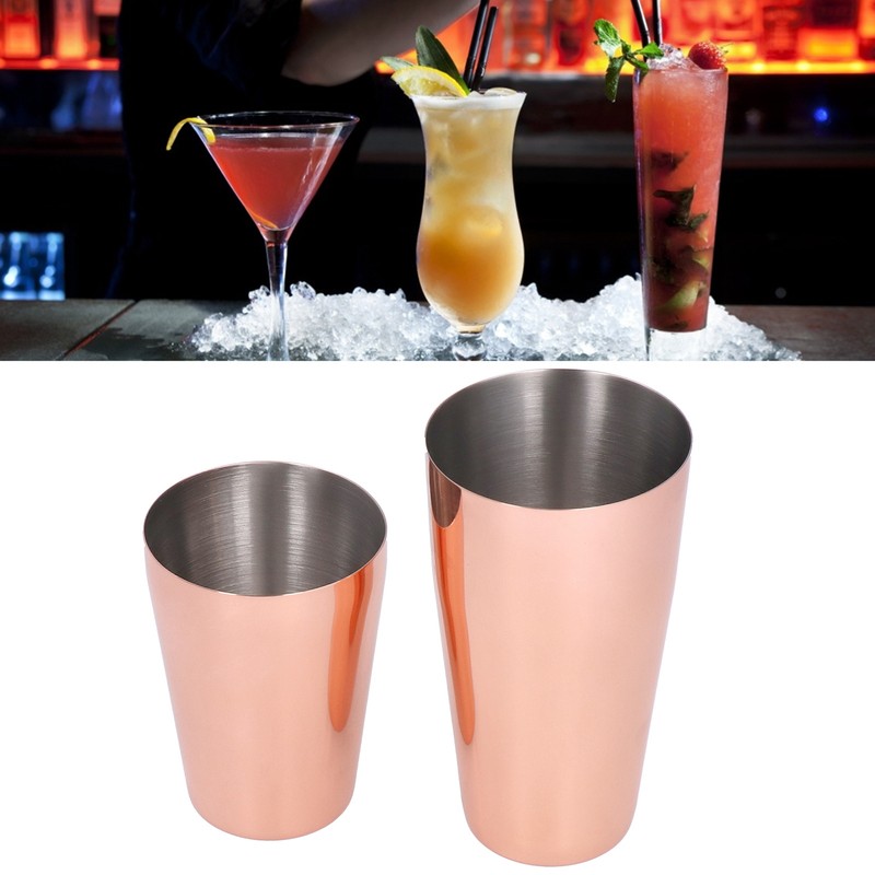 Boston Shaker Stainless Steel Cocktail Wine Drink Shaker Mixer Shaking