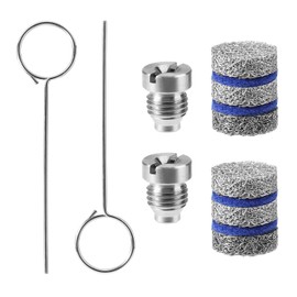 2 Sets Foam Cannon Orifice Kits, Stainless Steel Premium 0.04in Cannon Orifice Nozzles and Maker Meshes Kit Practical Accessories for Snow Foam Lance (5 Layer)