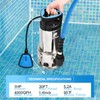FLUENTPOWER 1HP Sump Pump 4000GPH Stainless Steel Submersible Pump, Auto/Manual