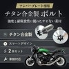 RENPA Motorcycle Titanium Alloy License Plate Bolt Smart Design Vehicle