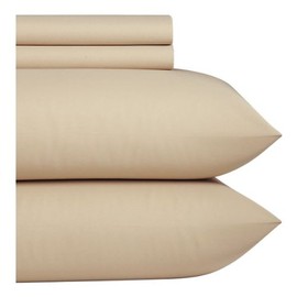 BESPOLITAN INC. 1200 Thread Count 4pc King Size Egyptian Bed Sheet Set,Deep Pocket, Beige