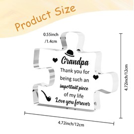 Grandpa Birthday Gifts for Grandparents Gifts from Grandkids Acylic Signs Christmas Grandpa Presents Fathers Day Gifts Grandpa Gifts from Grandchildren