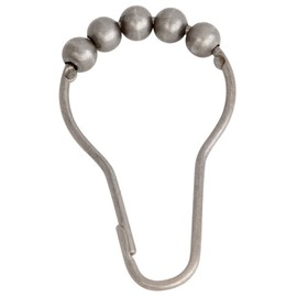 KINGSTON BRASS SRCR128 Roller Ball Shower Curtain Rings, Satin Nickel
