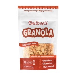 Wellbee’s Grain Free Granola, Oat Free, Low Carb, 100% Honey Sweetened, Small Batch, Refined Sugar Free, Paleo & SCD Approved (10 oz)