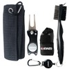 Geeorzo Golf Accessories, Retractable Golf Club Brush, Foldable Golf Divot