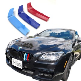 Lanyun compatible with b mw F06 F12 F13 Grill grill Stripes insert trim color 16-19 6 Series accessories 640i 650i with 9 beam
