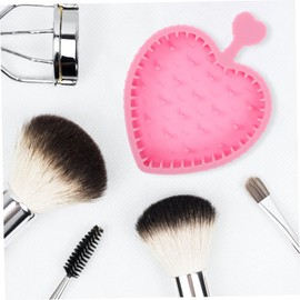 Baluue 4pcs Makeup Brush Cleaning Pad Durable Mat for Efficient Makeup Tool Cleaning for Home Salon Use Easily Cleans Sponges Brushes Reusable Practical Design