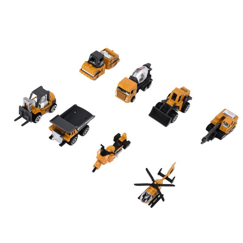 Pull Back Construction Vehicle Toys 1:64 Kids Truck Excavator Crane