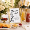Calculs Mimosa Bar Wedding Sign, 8x10 Gold Floating Picture Frame