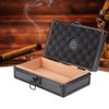 Aluminum Shell Cedar Lined Cigar Humidor Storage Case Portable Gift