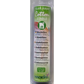 Madeira 20990202 weiches Baumwoll-Stickvlies, weiß