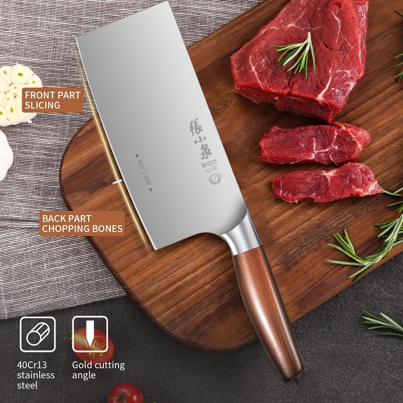 ZHANG XIAO QUAN SINCE 1628 7” Meat Cleaver, Chinese Vegetable