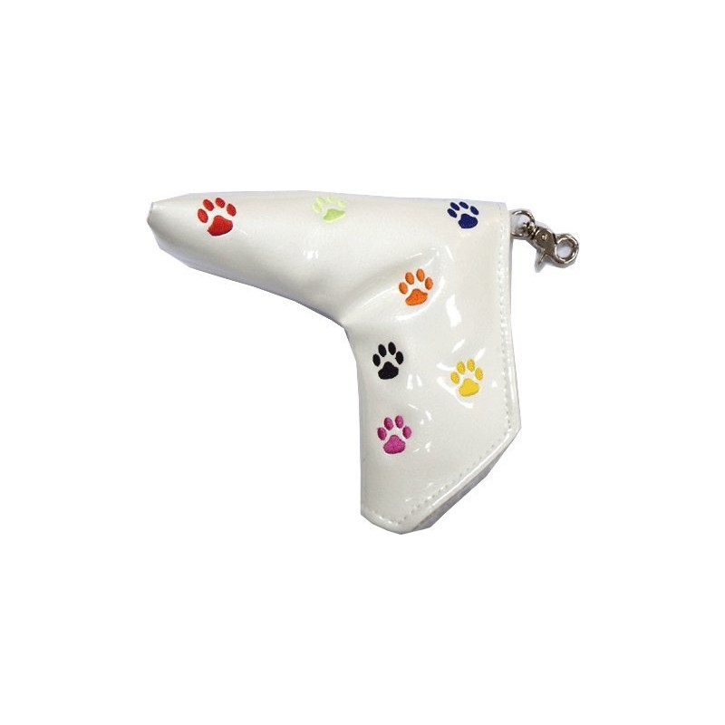 Paw Embroidered Golf Putter Cover Pin Type Magnetic
