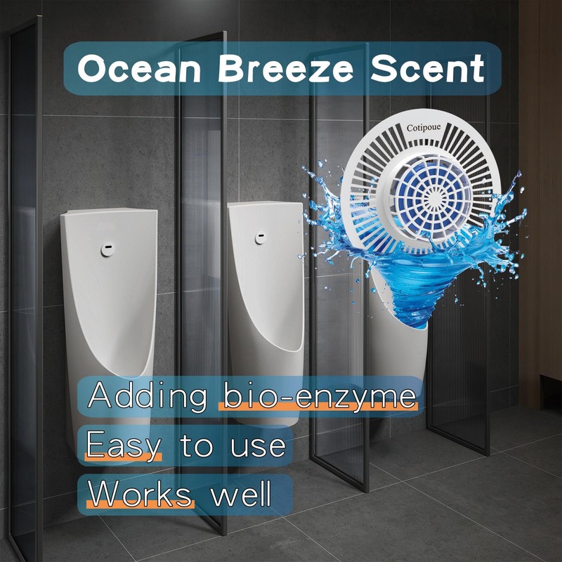 Urinal Screen Deodorizer 12 Pack, Urinal Cakes Ocean Breeze Long-Lasting