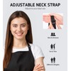 Syntus 4 Pack Chef Apron, Adjustable Bib Apron Waterdrop Resistant