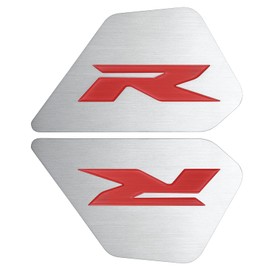 GFARDMOTO Motorcycle Frame Filler Compatible with HONDA CBR650R CB650R 2019-2024 Stainless Steel Motorcycle Accessories Frame Side Panel Cover Trim Covers Badge Decoration Cover (Red)