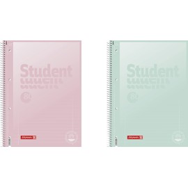 BRUNNEN College Notepad Premium Student "Pastel" A4 Pastel Colours (Random Colour)