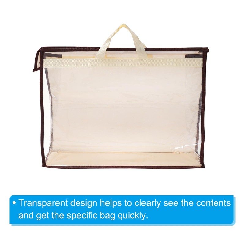 PATIKIL Handbag Dust Bag Clear Purse Storage Organiser L Size