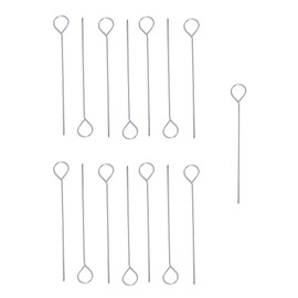 Ruwado 15 Pcs 6 Inch Turkey Lacers for Trussing Turkey Short Stainless Steel Meat Roasting Trussing Needles Poultry Grilling Supplies for Barbecue BBQ Cooking Kitchen Chicken Roast Supplies (6 Inch)