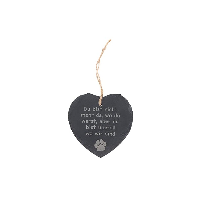 Spruchreif Slate Heart with Saying | Slate Board in Heart
