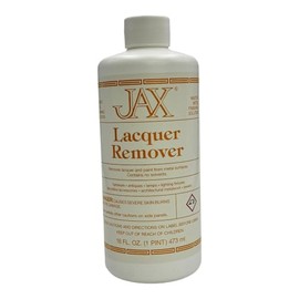JAX Lacquer Remover - Metal Finishing Solution - Removes Lacquer and Paint from Metal Surfaces - Pint