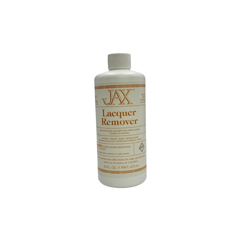 JAX Lacquer Remover - Metal Finishing Solution - Removes Lacquer