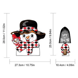 Dreothy Christmas Decor Snowman Waving Arm Stickers Rear Wiper Decal PVC Rear Windshield Wiper Stickers for Cars Window Decals Rear Wiper Vehicle Tags for Wiper Blade Decal (Snowman with Shovel)