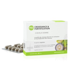 Pro Growth and Strengthening * 499.3 mg / 60 Capsules * Saw Palmetto, Blueberries, Green Tea, Horsetail, Zinc, Selenium and Biotin