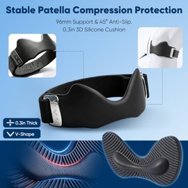 Precision Knee Strap, 2026 Adjustable Knee Support for Men & Women for Joint Pain Relief, Comfortable and Breathable, with Cushioned Support, Suitable for Running, Basketball and a Variety of Sports