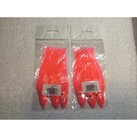Unbranded 6 x Pink 5 1/2” Octopus Lure Skirts Trolling