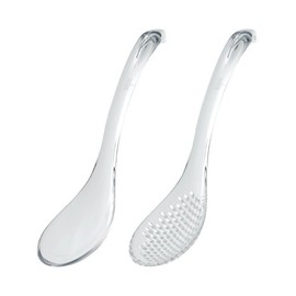 Akebono Sangyo TW-3746 Lotus Slotted Lotus Set, White, Made in Japan, Plastic, Durable, Transparent and Glossy, For Serving Hot Pot and Plates, Shizuku Astragalus, Serving Set, Product Size: 0.2 x 9.6
