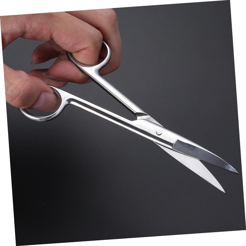 BIUDECO Professional Makeup Scissors Stainless Steel Curved Eyebrow Trimmer Cutting