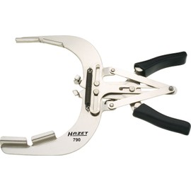 HAZET 790-1A 240 mm Piston Ring Pliers - Bright Nickel-Plated