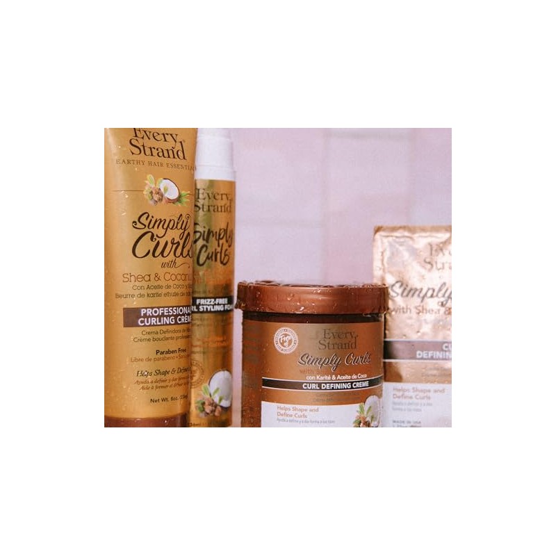 Every Strand Simply Curls Coco Oil/Shea Curl Creme, 15 Ounce