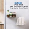 ELESEI Magnetic Spice Rack Refrigerator Side Magnetic Spice Rack Kitchen