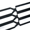 PIT66 2Pcs Black Bumper Grille Skin Guard Snap On Insert