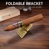 CLZOONG Cigar Holder Foldable Stainless Steel Cigar Stand with Exquisite
