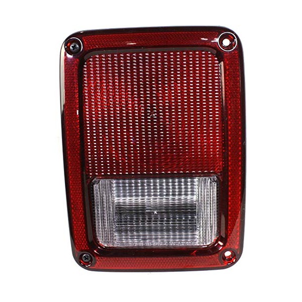 Evan-Fischer Tail Light Assembly Compatible with 2007-2017 Jeep Wrangler (JK)
