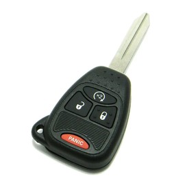 OEM Electronic 4-Button Remote Head Key Fob Compatible with Chrysler Dodge Jeep (FCC ID: OHT692713AA)