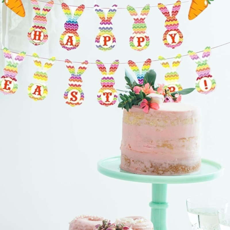 eBoutik - Easter Party Decoration Set, Spring "Happy Easter" Bunting
