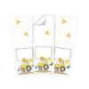 12 Gift Bags (Natural) + 12 Stickers Construction Site Gift