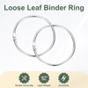 PATIKIL 2.2" x 2.4" Loose Leaf Binder Rings, 60 Pcs