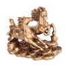 Baoblaze Standing Running Two Horses Statue Feng Shui Two Galloping
