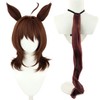 Agnes Tachyon Cosplay Wig and Tail Anime Game Uma Musume