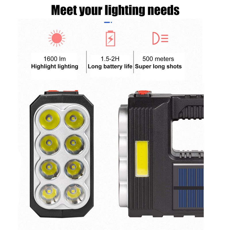 LED Lantern Solar Portable Lamp LED Multifunction Super Bright Outdoor
