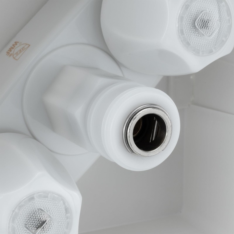RecPro RV Exterior Shower Box with Hot & Cold Faucet
