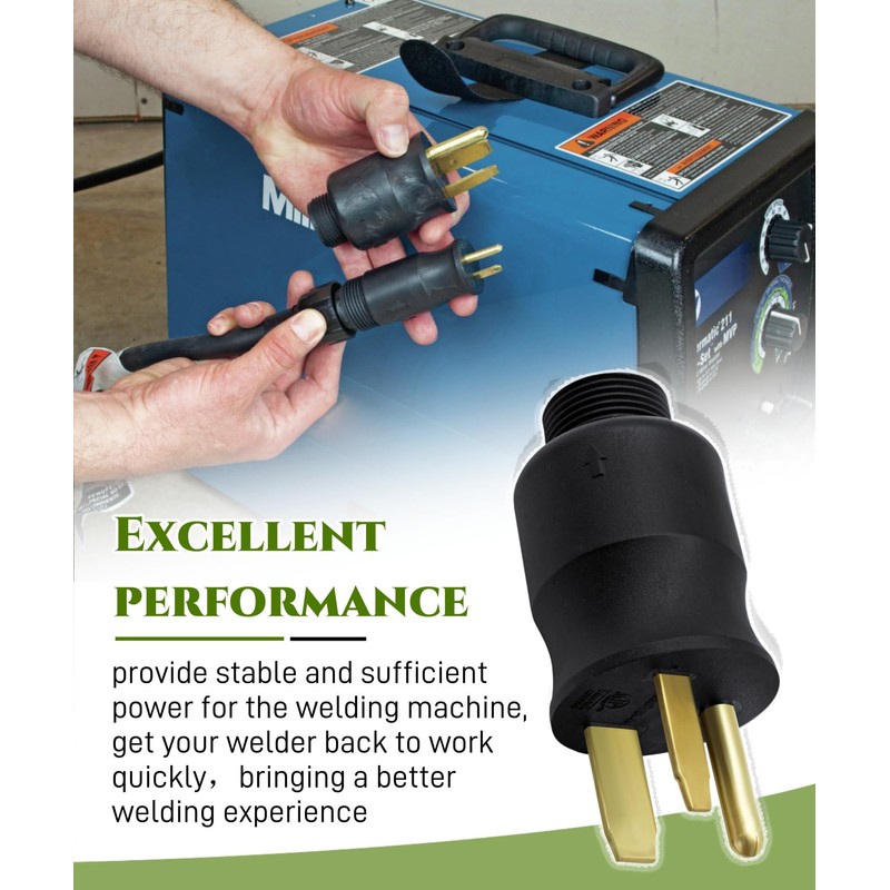 219258 Multi-Voltage Power Adapter Plug Fits For Miller Hobart Welder,230