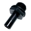 W4 Male Stem Adaptor - Black, 1/2 Inch