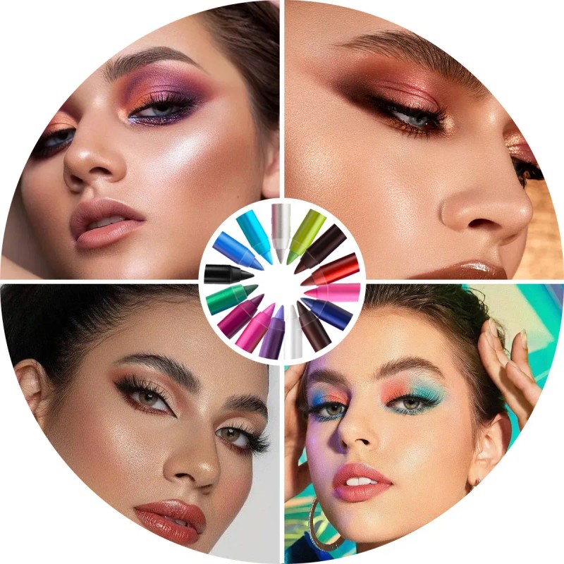 Lápiz Delineador De Ojos De 15pcs Lapiz Para Cejas Tintaline