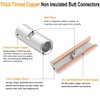 SVAAR 380PCS Non Insulated Butt Connectors Kit Butt Splice Connector